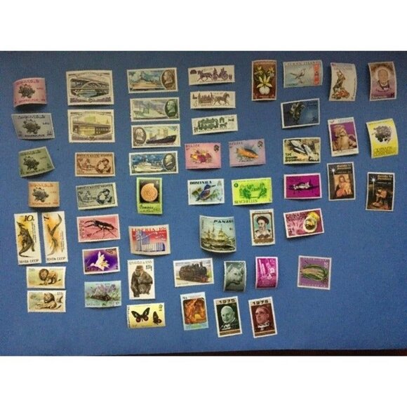 50 Mint all different Stamps Lot 123 - Picture 1 of 1